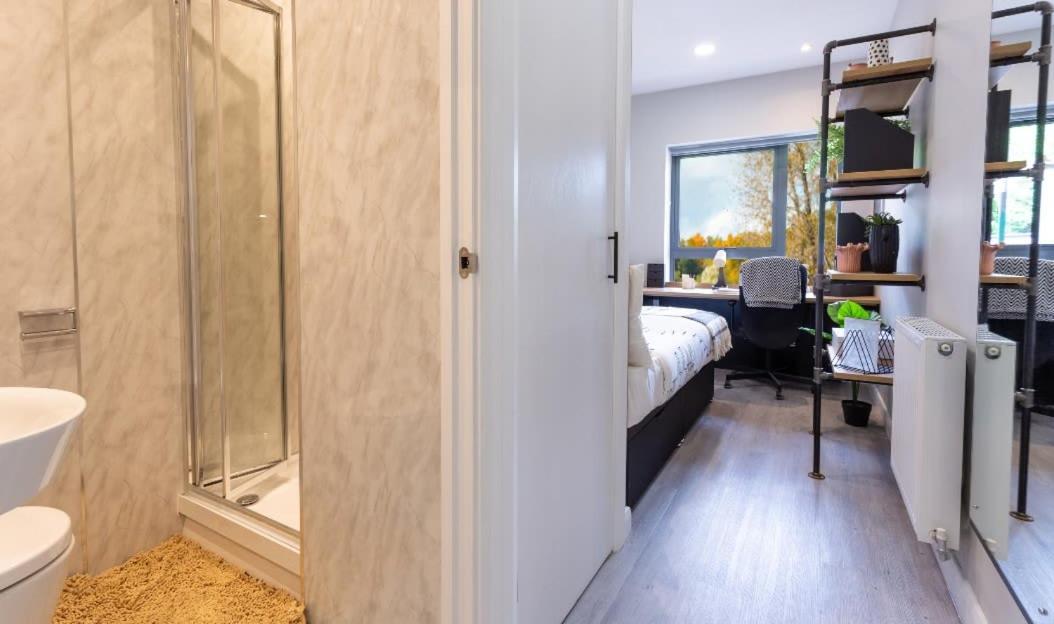 Cosy Ensuite Bedrooms At Electric Press Near Sheffield City Centre Pokoj fotografie